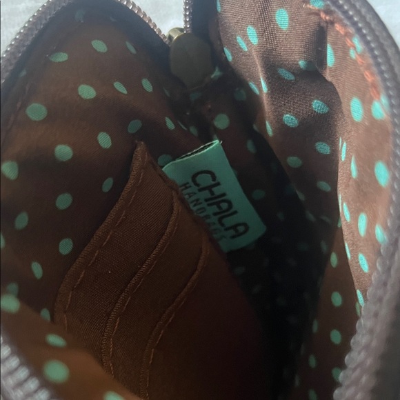 Chala cell phone Poodle Design Crossbody / convertible purseBag in brown and Tan - Picture 7 of 9